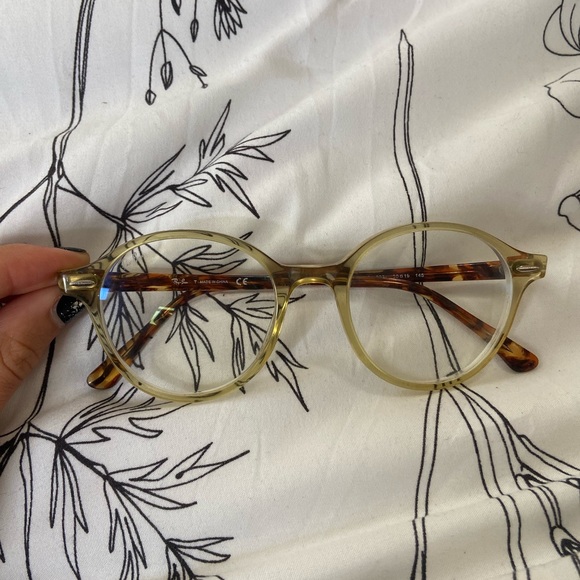 Ray-Ban Accessories - Ray Ban Round Yellow and Brown Glasses Frames